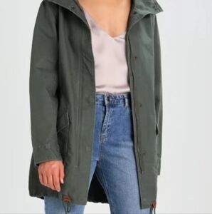Abercrombie & Fitch Women's Olive Hooded Jacket Parka